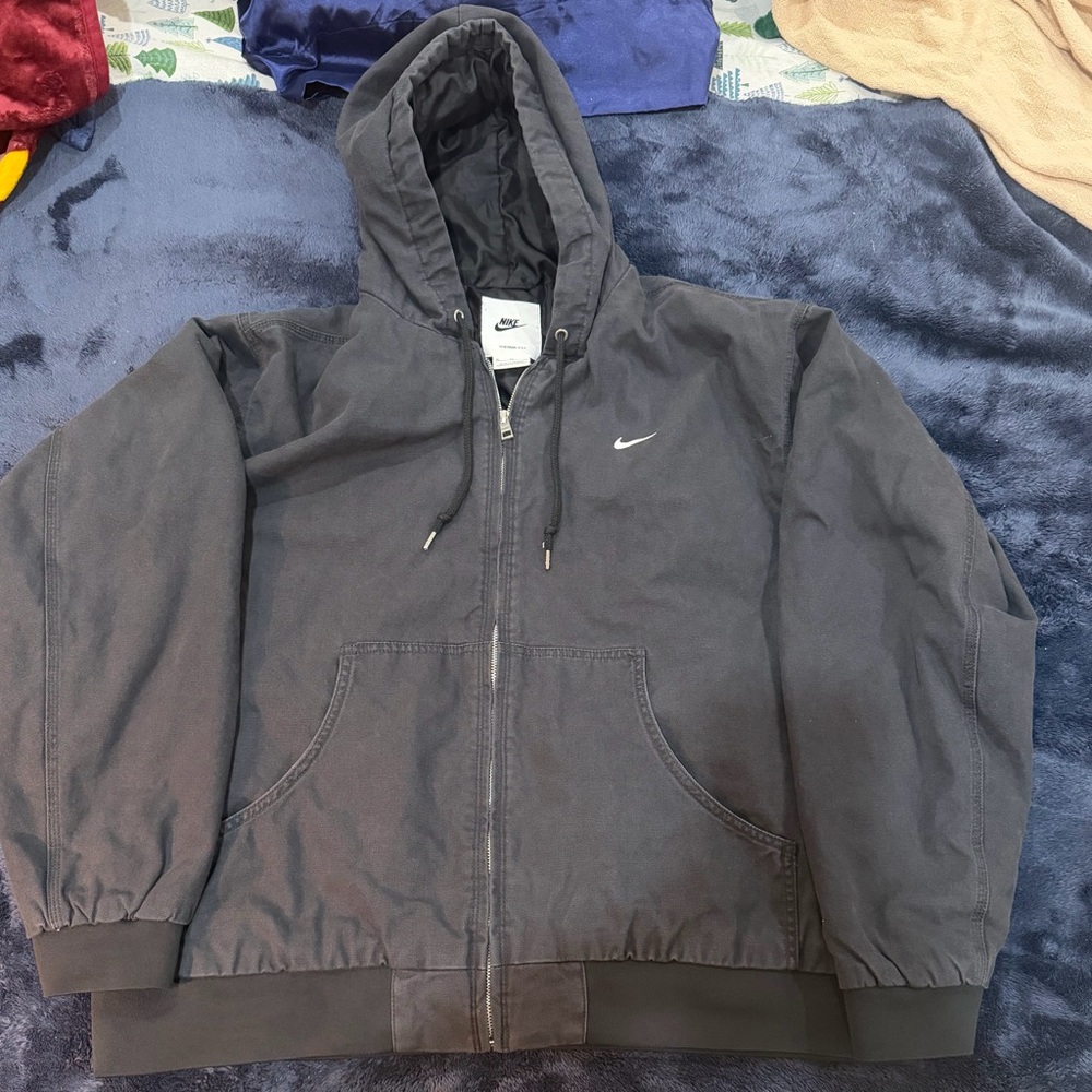 Nike Men's Charcoal Hooded Windbreaker